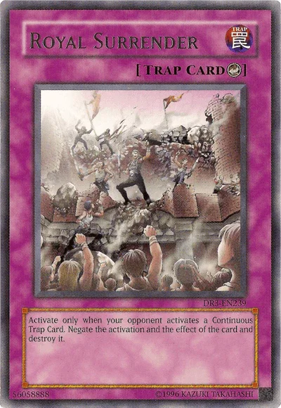 Counter Trap, Dark Revelation Volume 3, Rare, Trap, Unlimited Royal Surrender [DR3-EN239] Rare - Trading Card World