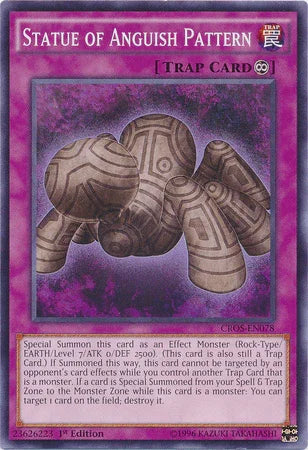 1st Edition, Common, Continuous Trap, Crossed Souls, Trap, Unlimited Statue of Anguish Pattern [CROS-EN078] Common - Trading Card World