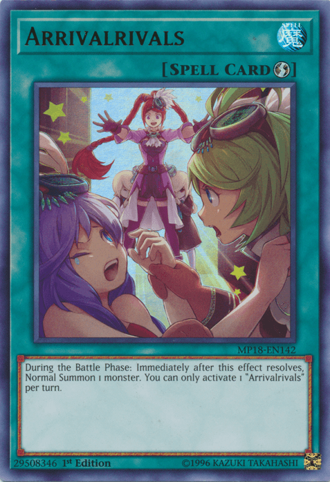 1st Edition, 2018 Mega-Tins Mega Pack, Quick Play Spell, Spell, Ultra Rare Arrivalrivals [MP18-EN142] Ultra Rare - Trading Card World