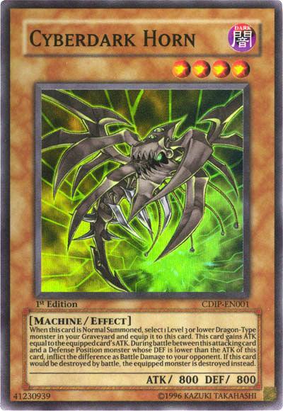 1st Edition, Cyberdark Impact, Dark, Effect Monster, Machine, Super Rare, Unlimited Cyberdark Horn [CDIP-EN001] Super Rare - Trading Card World