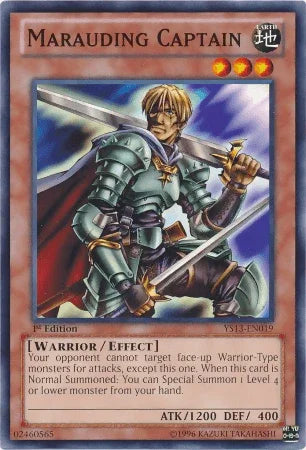 1st Edition, Common, Earth, Effect Monster, Super Starter: V for Victory, Warrior Marauding Captain [YS13-EN019] Common - Trading Card World