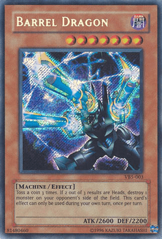 Dark, Effect Monster, Machine, Secret Rare, The Valuable Book Volume 5, Unlimited Barrel Dragon [VB5-003] Secret Rare - Trading Card World