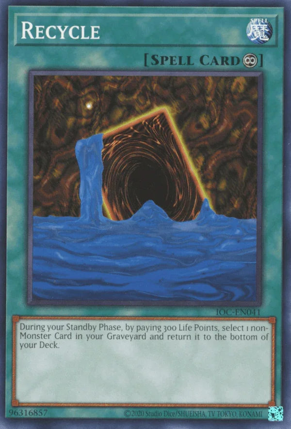Common, Continuous Spell, Invasion of Chaos, Spell, Unlimited Recycle [IOC-EN041] Common - Trading Card World