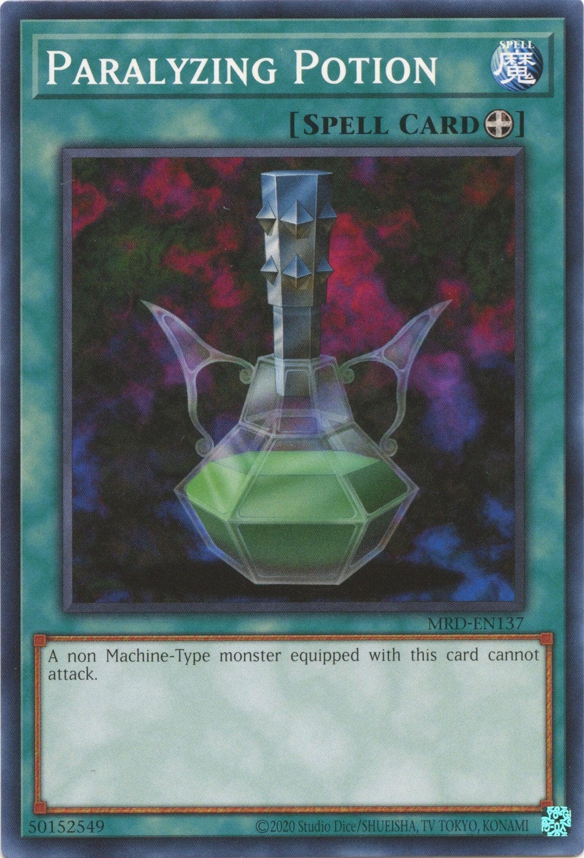 Common, Equip Spell, Metal Raiders (25th Anniversary Edition), Spell, Unlimited Paralyzing Potion (25th Anniversary) [MRD-EN137] Common - Trading Card World