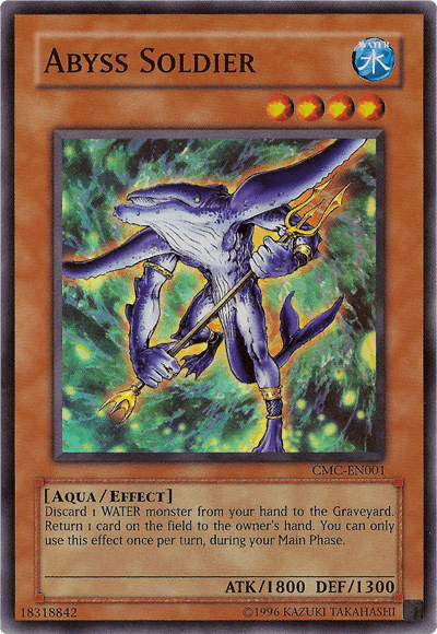 Aqua, Effect Monster, Limited, Super Rare, Video Game Promotional Cards, Water Abyss Soldier (Capsule Monster Coliseum) [CMC-EN001] Super Rare - Trading Card World