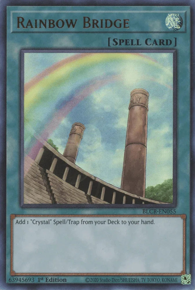 1st Edition, Battles of Legend: Crystal Revenge, Normal Spell, Spell, Ultra Rare Rainbow Bridge [BLCR-EN055] Ultra Rare - Trading Card World