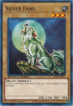 1st Edition, Beast, Common, Earth, Normal Monster, Speed Duel: Match of the Millennium Silver Fang [SS04-ENA07] Common - Trading Card World