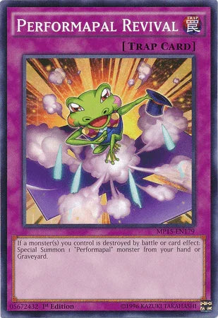 1st Edition, 2015 Mega-Tins Mega Pack, Common, Normal Trap, Trap Performapal Revival [MP15-EN179] Common - Trading Card World