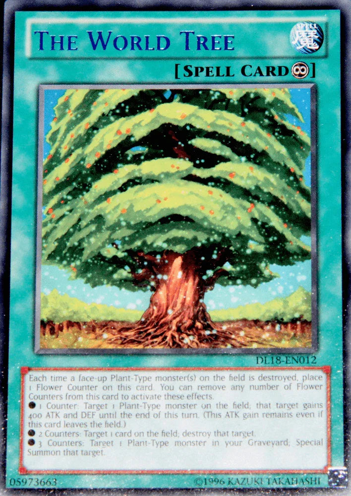 Continuous Spell, Duelist League Promo, Rare, Spell, Unlimited The World Tree (Blue) [DL18-EN012] Rare - Trading Card World