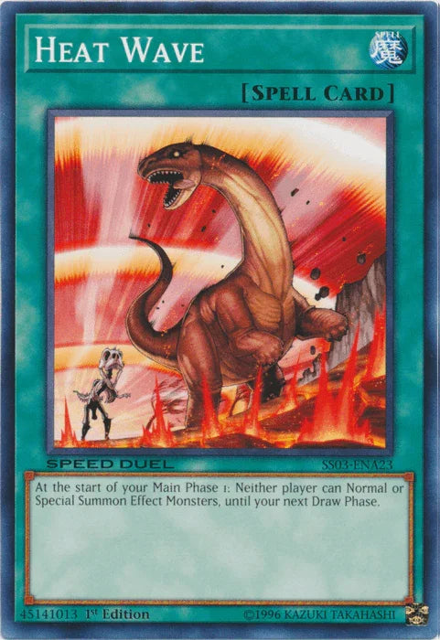 1st Edition, Common, Normal Spell, Speed Duel: Ultimate Predators, Spell Heat Wave [SS03-ENA23] Common - Trading Card World