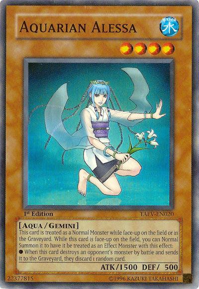 1st Edition, Aqua, Gemini Monster, Super Rare, Tactical Evolution, Unlimited, Water Aquarian Alessa [TAEV-EN020] Super Rare - Trading Card World