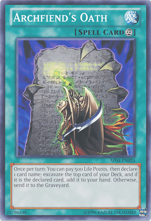 Astral Pack 4, Common, Continuous Spell, Spell, Unlimited Archfiend's Oath [AP04-EN024] Common - Trading Card World