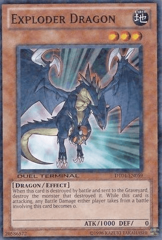 Common, Dragon, Duel Terminal 4, Earth, Effect Monster, Limited Exploder Dragon [DT04-EN059] Common - Trading Card World