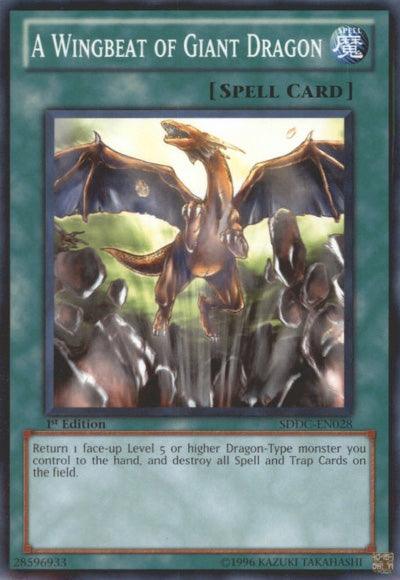1st Edition, Common, Normal Spell, Spell, Structure Deck: Dragons Collide, Unlimited A Wingbeat of Giant Dragon [SDDC-EN028] Common - Trading Card World
