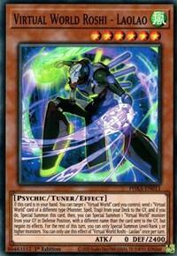 1st Edition, Phantom Rage, Psychic, Super Rare, Tuner/Effect Monster, Wind Virtual World Roshi - Laolao [PHRA-EN011] Super Rare - Trading Card World
