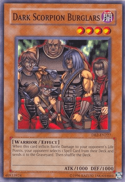 Common, Dark, Dark Beginning 2, Effect Monster, Unlimited, Warrior Dark Scorpion Burglars [DB2-EN227] Common - Trading Card World