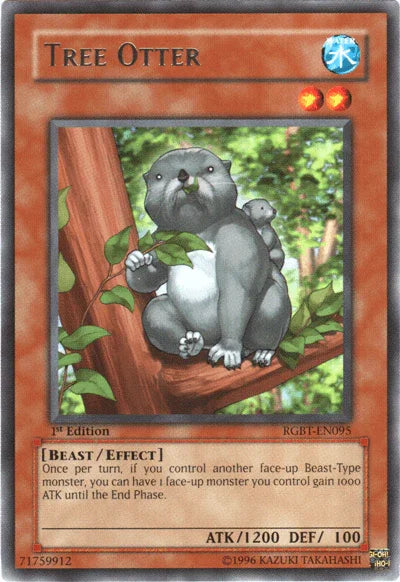 1st Edition, Beast, Effect Monster, Raging Battle, Rare, Unlimited, Water Tree Otter [RGBT-EN095] Rare - Trading Card World
