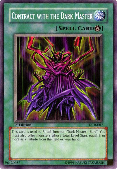 1st Edition, Common, Dark Crisis, Ritual Spell, Spell, Unlimited Contract with the Dark Master [DCR-087] Common - Trading Card World
