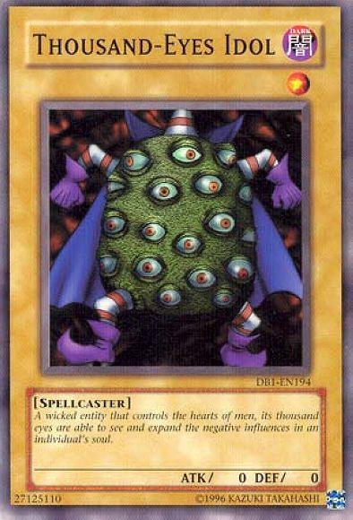 Common, Dark, Dark Beginning 1, Normal Monster, Spellcaster, Unlimited Thousand-Eyes Idol [DB1-EN194] Common - Trading Card World