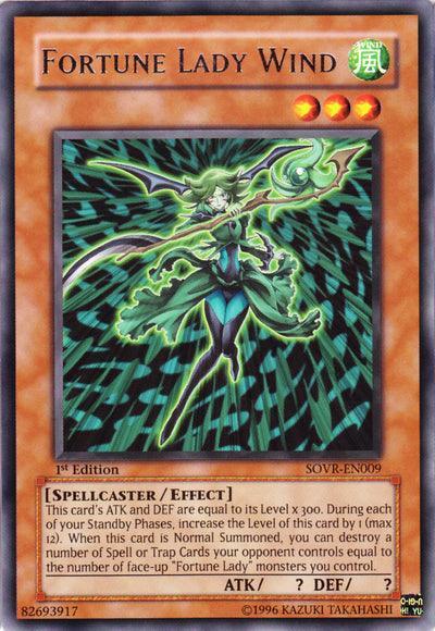 1st Edition, Effect Monster, Rare, Spellcaster, Stardust Overdrive, Unlimited, Wind Fortune Lady Wind [SOVR-EN009] Rare - Trading Card World