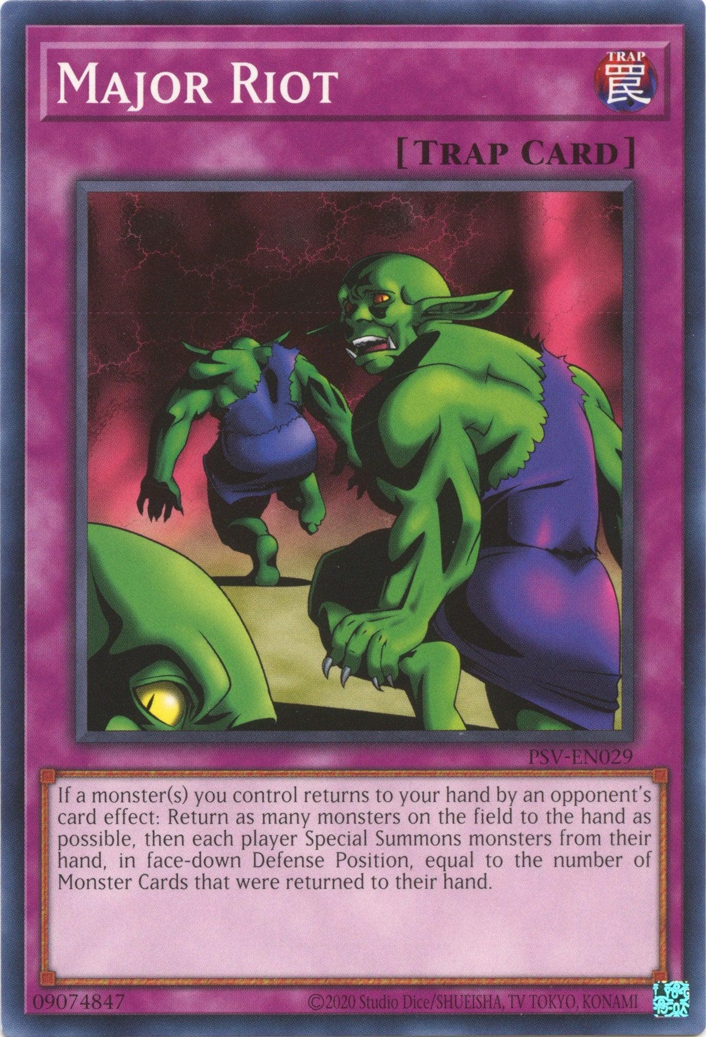 Common, Normal Trap, Pharaoh's Servant (25th Anniversary Edition), Trap, Unlimited Major Riot (25th Anniversary) [PSV-EN029] Common - Trading Card World