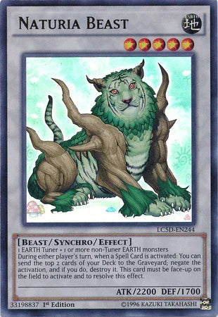1st Edition, Beast, Earth, Legendary Collection 5D's, Synchro/Effect Monster, Ultra Rare Naturia Beast [LC5D-EN244] Ultra Rare - Trading Card World