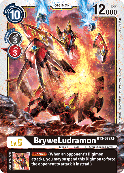 Armor/Legend-Arms, Black, BT3-072, Data, Digimon, Mega, Rare, Release Special Booster Ver.1.5 BryweLudramon [BT3-072] [Release Special Booster Ver.1.5] - Trading Card World