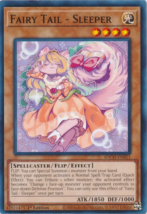 1st Edition, Common, Flip/Effect Monster, Light, Spellcaster, Structure Deck: Spirit Charmers Fairy Tail - Sleeper [SDCH-EN011] Common - Trading Card World