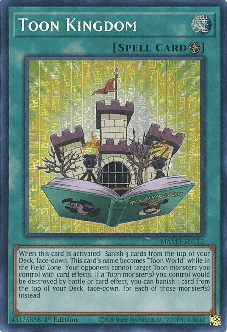 1st Edition, Field Spell, Magnificent Mavens, Spell, Ultra Pharaoh's Rare Toon Kingdom [MAMA-EN112] Ultra Pharaoh's Rare - Trading Card World