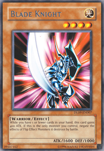 Duelist League Promo, Effect Monster, Light, Rare, Unlimited, Warrior Blade Knight (Silver) [DL09-EN007] Rare - Trading Card World