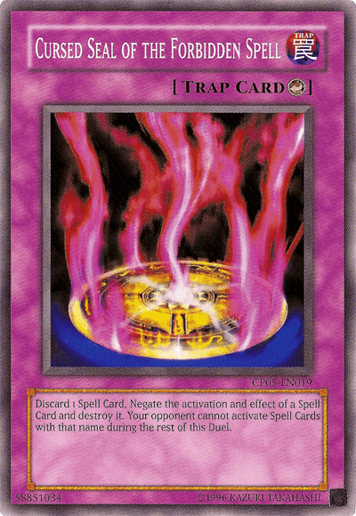 Champion Pack 5, Common, Counter Trap, Trap, Unlimited Cursed Seal of the Forbidden Spell [CP05-EN019] Common - Trading Card World