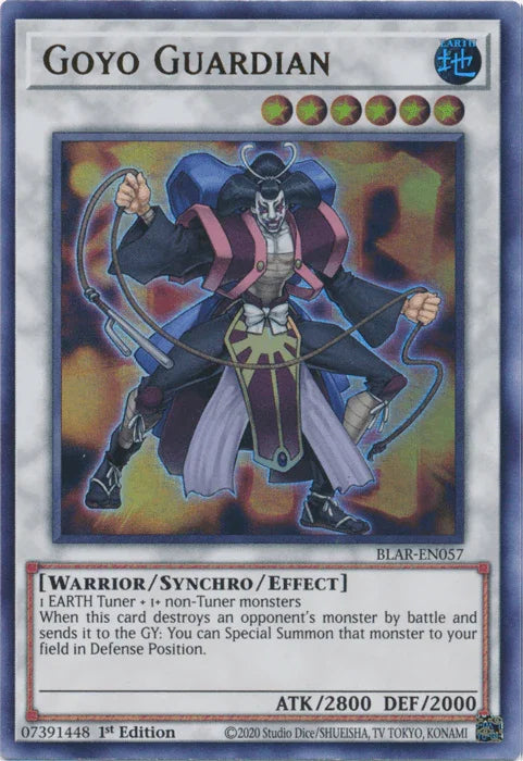 1st Edition, Battles of Legend: Armageddon, Earth, Synchro/Effect Monster, Ultra Rare, Warrior Goyo Guardian [BLAR-EN057] Ultra Rare - Trading Card World