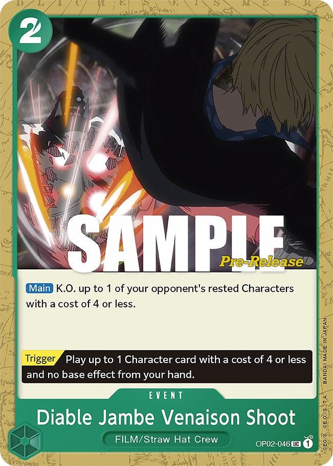 Event, Paramount War, Paramount War Pre-Release Cards, Straw Hat Crew, Uncommon Diable Jambe Venaison Shoot [Paramount War Pre-Release Cards] - Trading Card World