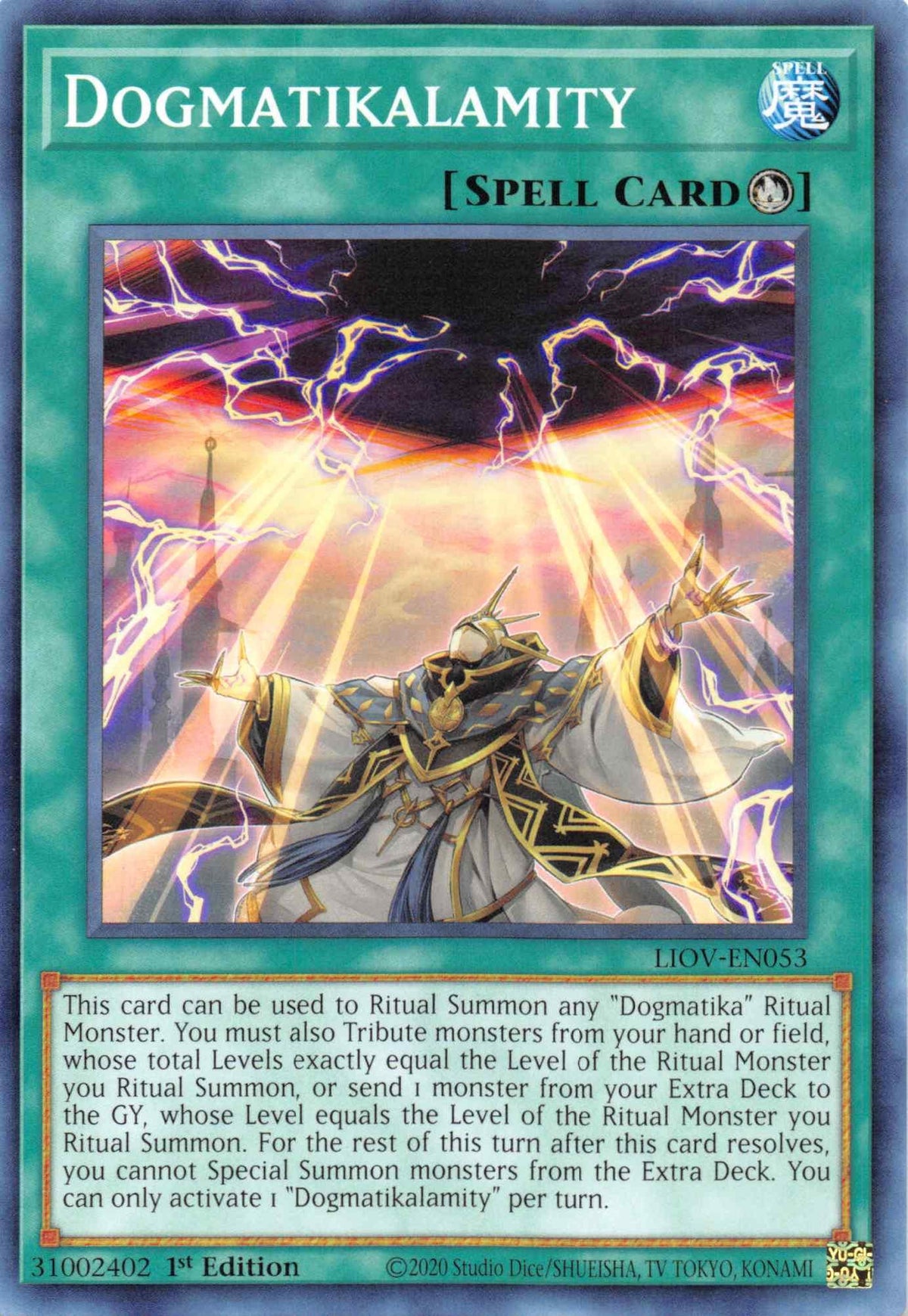 1st Edition, Common, Lightning Overdrive, Ritual Spell, Spell Dogmatikalamity [LIOV-EN053] Common - Trading Card World