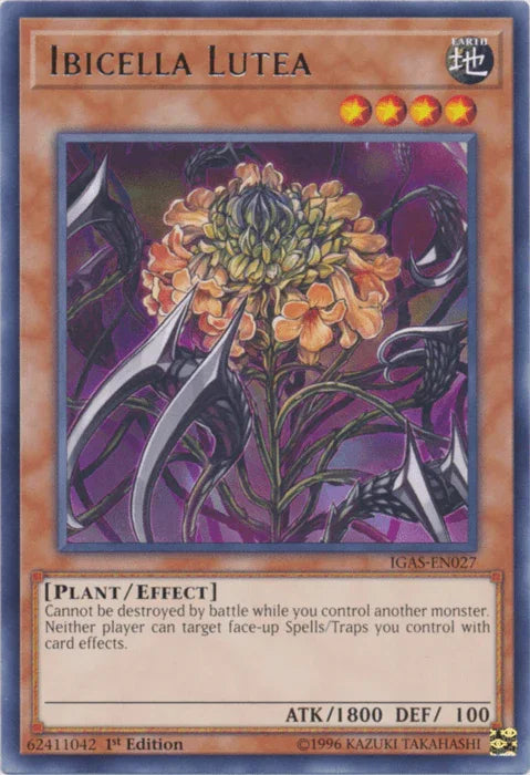 1st Edition, Earth, Effect Monster, Ignition Assault, Plant, Rare, Unlimited Ibicella Lutea [IGAS-EN027] Rare - Trading Card World
