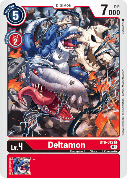 BT6-012, Champion, Common, Composite, Digimon, Double Diamond, Red, Virus Deltamon [BT6-012] [Double Diamond] - Trading Card World