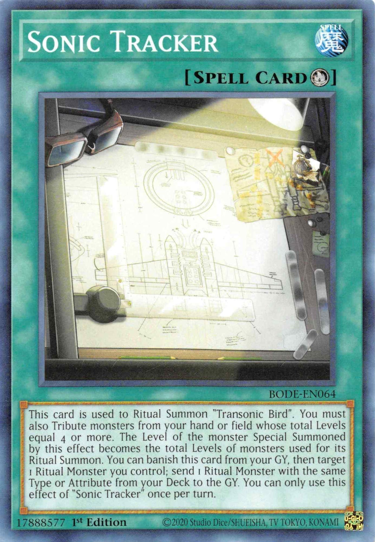 1st Edition, Burst of Destiny, Common, Ritual Spell, Spell Sonic Tracker [BODE-EN064] Common - Trading Card World