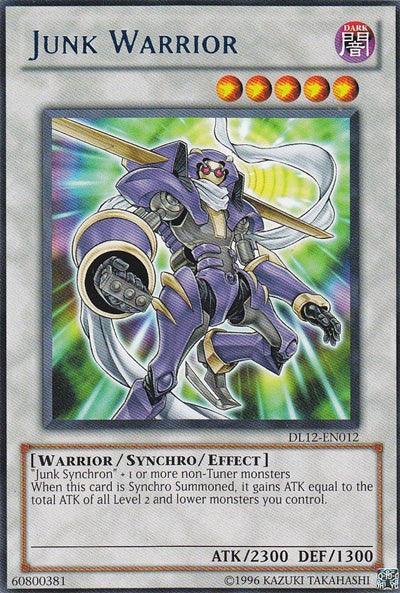 Dark, Duelist League Promo, Rare, Synchro/Effect Monster, Unlimited, Warrior Junk Warrior (Blue) [DL12-EN012] Rare - Trading Card World