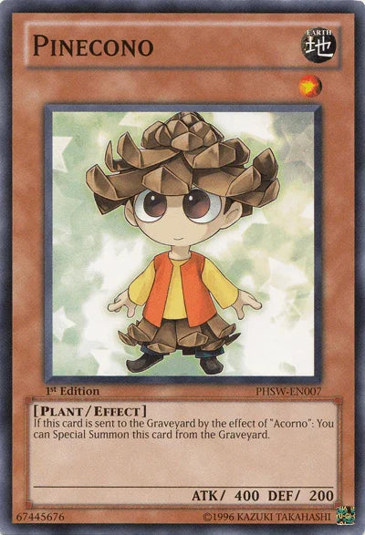 1st Edition, Common, Earth, Effect Monster, Photon Shockwave, Plant, Unlimited Pinecono [PHSW-EN007] Common - Trading Card World