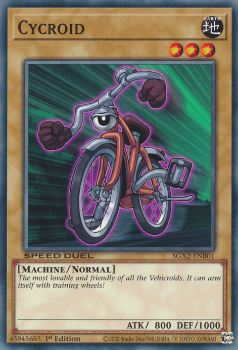 1st Edition, Common, Earth, Machine, Normal Monster, Speed Duel GX: Midterm Paradox Cycroid [SGX2-ENB01] Common - Trading Card World