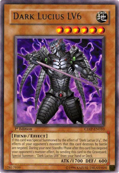 1st Edition, Cyberdark Impact, Earth, Effect Monster, Fiend, Rare, Unlimited Dark Lucius LV6 [CDIP-EN010] Rare - Trading Card World