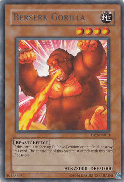 Beast, Dark Revelation Volume 2, Earth, Effect Monster, Rare, Unlimited Berserk Gorilla [DR2-EN013] Rare - Trading Card World