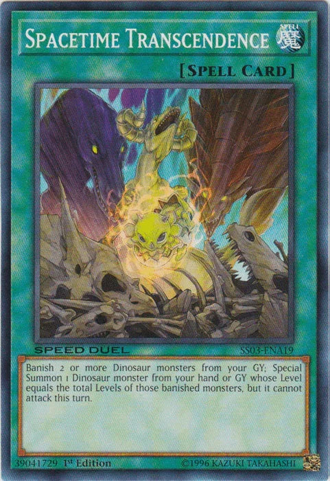 1st Edition, Common, Normal Spell, Speed Duel: Ultimate Predators, Spell Spacetime Transcendence [SS03-ENA19] Common - Trading Card World