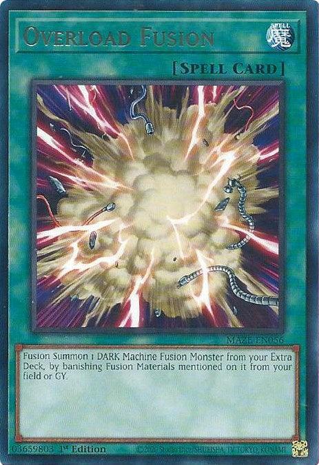 1st Edition, Maze of Memories, Normal Spell, Rare, Spell Overload Fusion [MAZE-EN056] Rare - Trading Card World