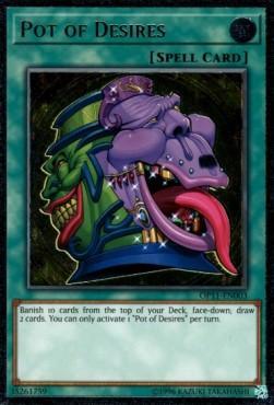 Normal Spell, OTS Tournament Pack 11, Spell, Ultimate Rare, Unlimited Pot of Desires [OP11-EN003] Ultimate Rare - Trading Card World