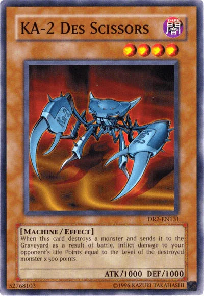 Common, Dark, Dark Revelation Volume 2, Effect Monster, Machine, Unlimited KA-2 Des Scissors [DR2-EN131] Common - Trading Card World