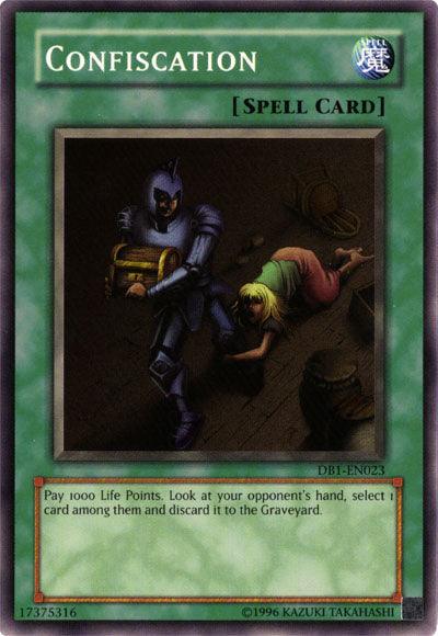Common, Dark Beginning 1, Normal Spell, Spell, Unlimited Confiscation [DB1-EN023] Common - Trading Card World