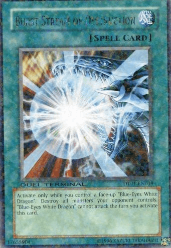 Duel Terminal 1, Limited, Normal Spell, Rare, Spell Burst Stream of Destruction [DT01-EN039] Rare - Trading Card World