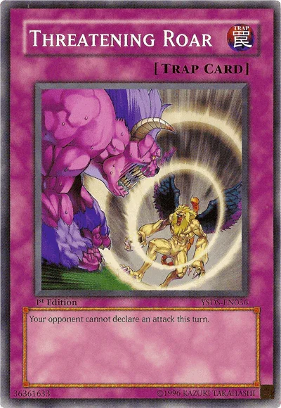 1st Edition, Common, Normal Trap, Starter Deck: Syrus Truesdale, Trap, Unlimited Threatening Roar [YSDS-EN036] Common - Trading Card World