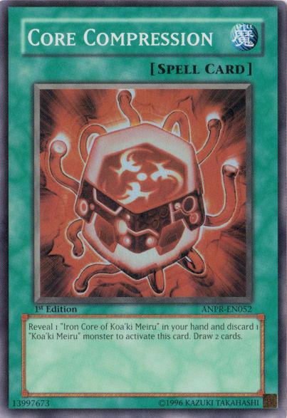 1st Edition, Ancient Prophecy, Normal Spell, Spell, Super Rare, Unlimited Core Compression [ANPR-EN052] Super Rare - Trading Card World